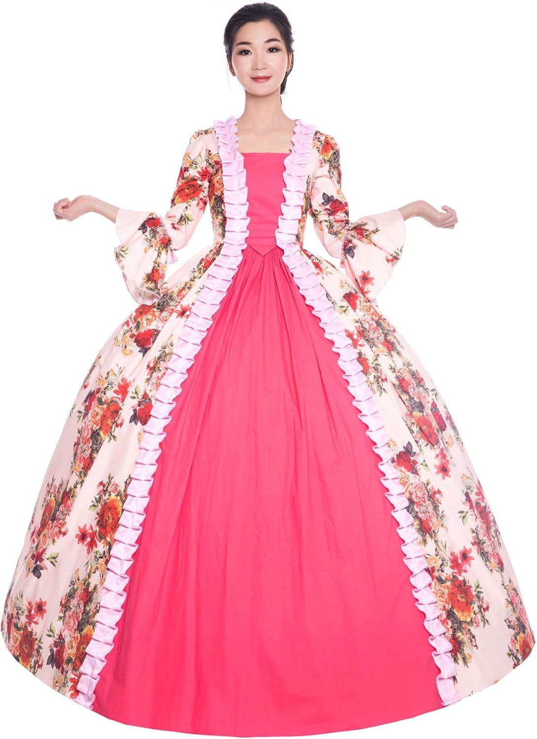 CountryWomen Victorian Dress for Women Long Party Dress Women's Rococo Masquerade Ball Gown