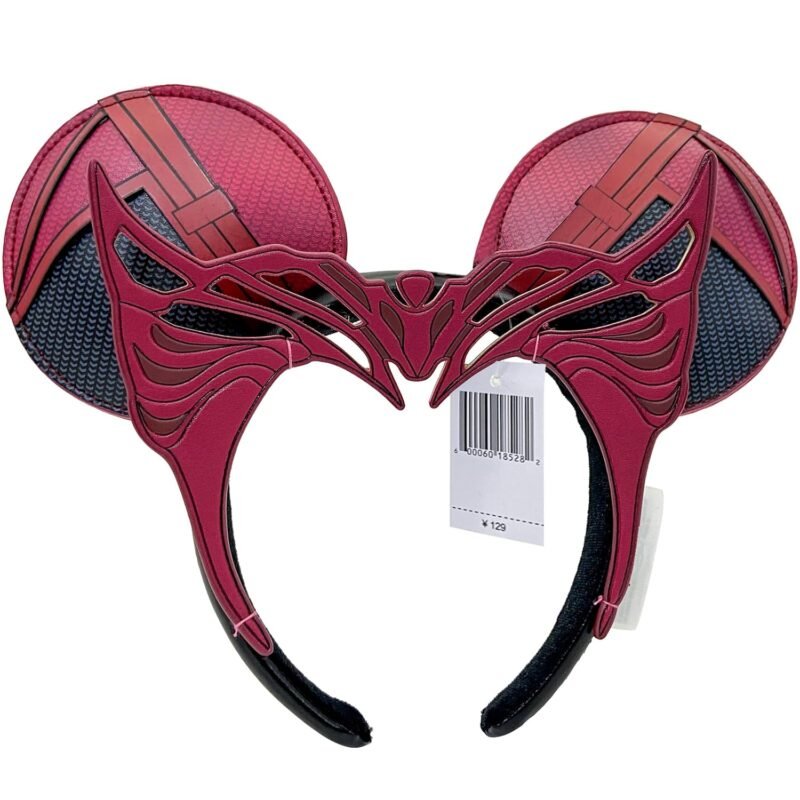 Halloween Mouse Ear Headbands, Red Ear Headband Hair Accessories Halloween Cosplay Gift for Women & Girls