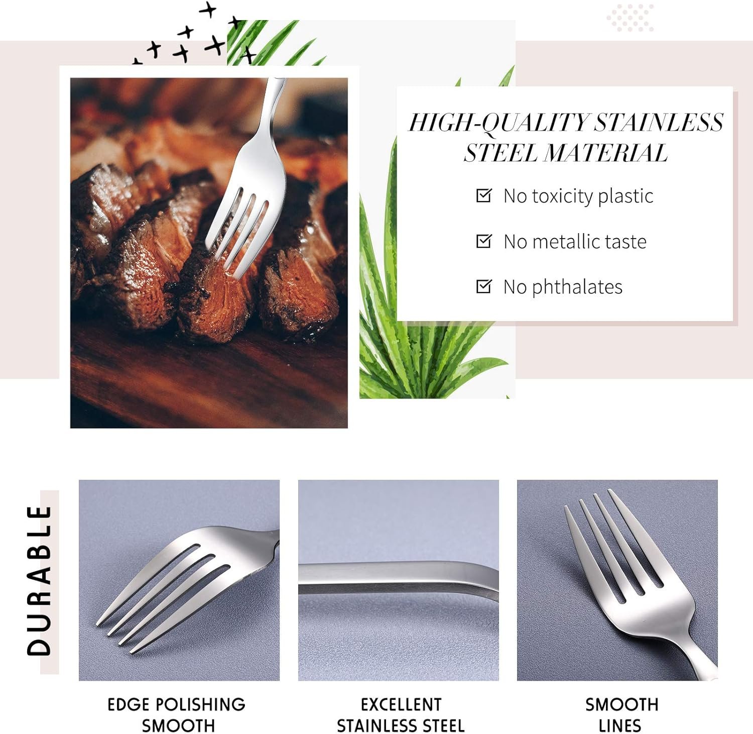 Patelai Pastry Jumbo Giant Huge Fork 10.8 Inch Stainless Steel Fork for Mashing Food Whisking Eggs Dishwasher Safe Heat Resistant Baking Serving Mixing for Kitchen Use - Image 4