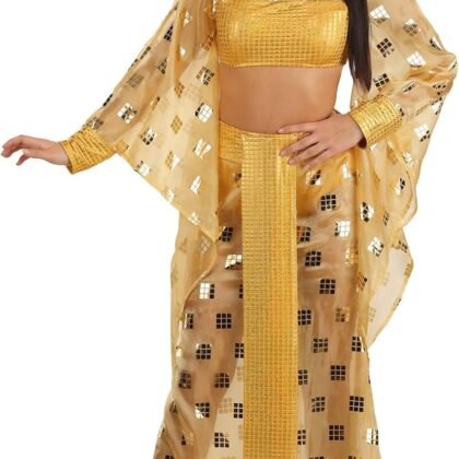 Women's Cher Costume Dress – 70s Pop Icon Outfit for Halloween or Parties