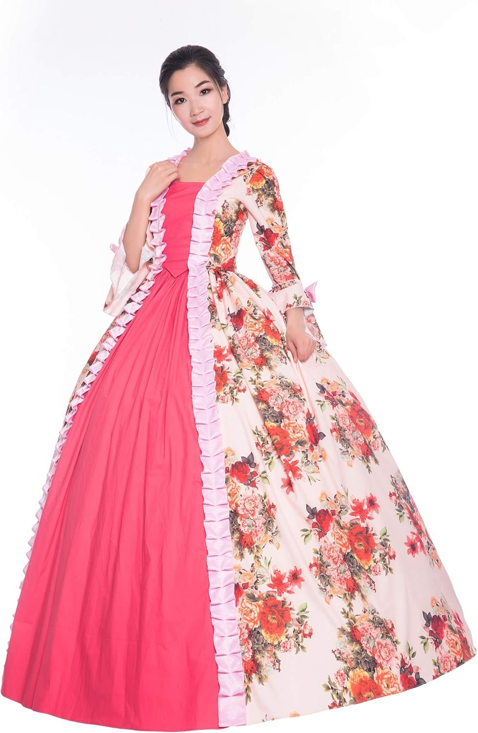 CountryWomen Victorian Dress for Women Long Party Dress Women's Rococo Masquerade Ball Gown - Image 2