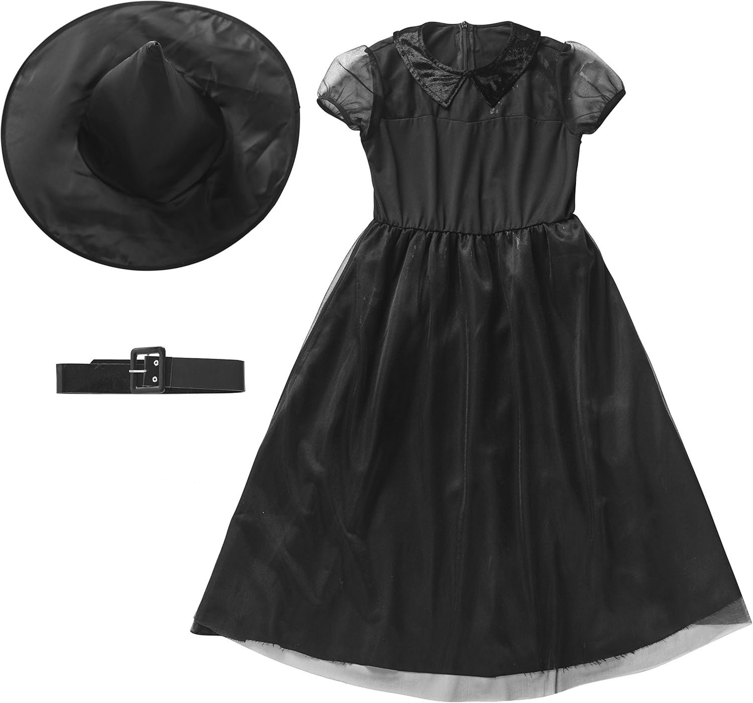 yolsun Girls' Witch Costume, Halloween Children Classic Witchy Dress Up - Image 2