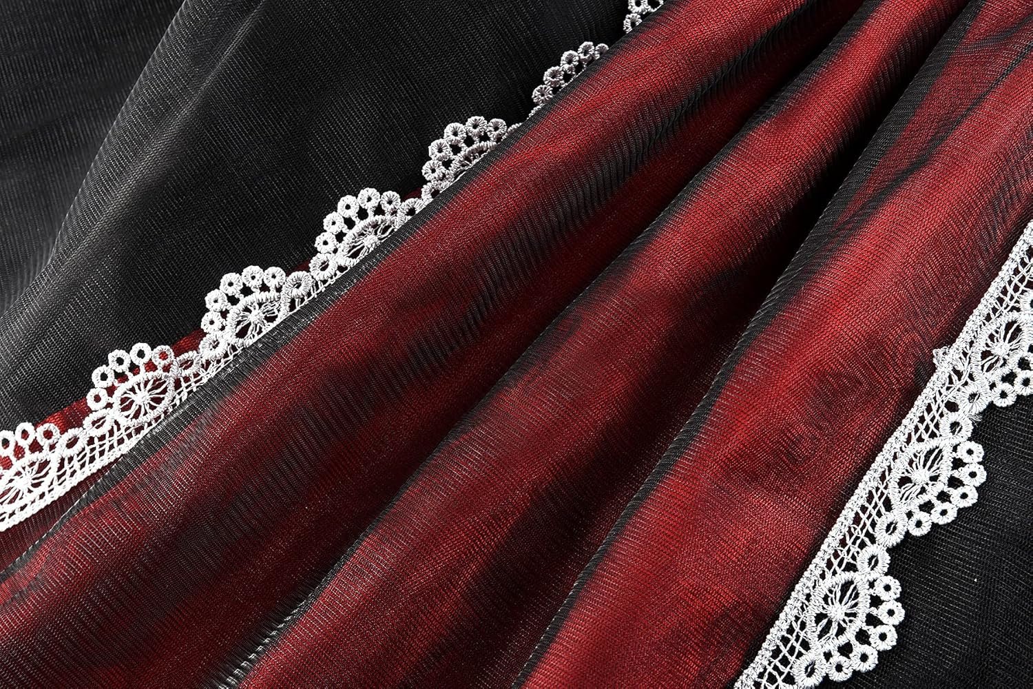 ReliBeauty Kids Broken Creepy Doll Costume for Girls Halloween Costumes,Black & Grey - Image 4