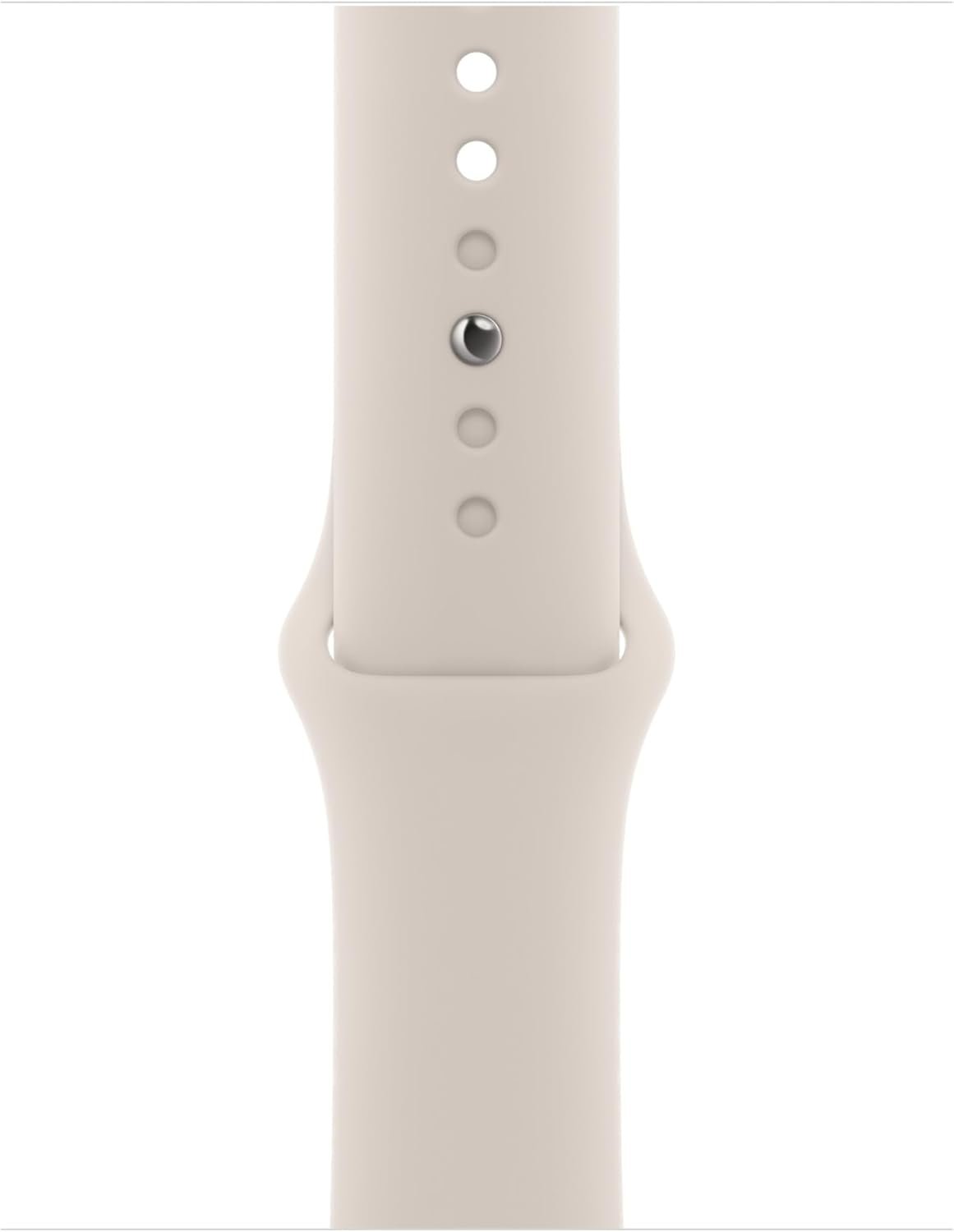 Apple Watch Series 7 (GPS + Cellular, 41mm) Starlight Aluminum Case with Starlight Sport Band, Regular (Renewed) - Image 6