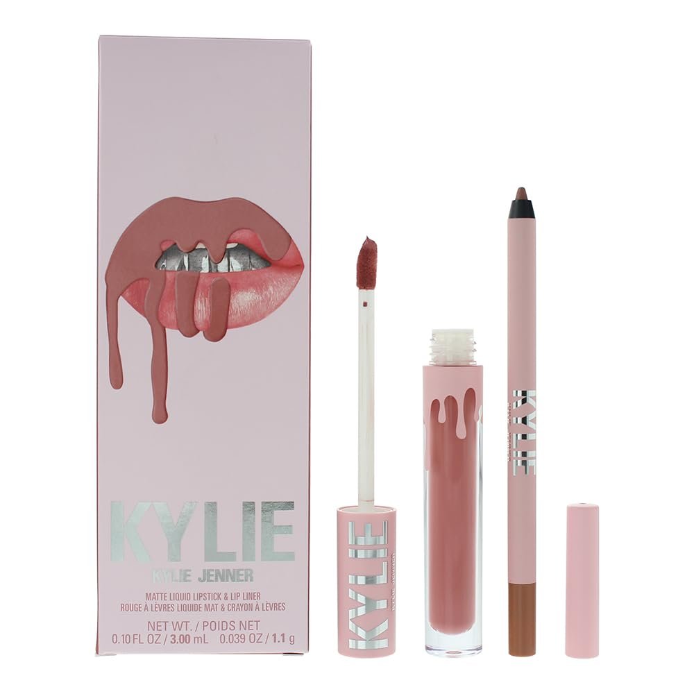 Kylie Cosmetics Matte Lip Kit - 808 Kylie for Women - 2 Pc 0.10oz Matte Liquid Lipstick, 0.03oz Lip Liner