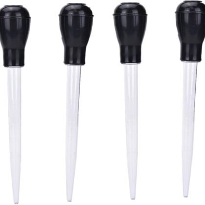 4 Pcs 11-Inch turkey baster with Rubber Bulb