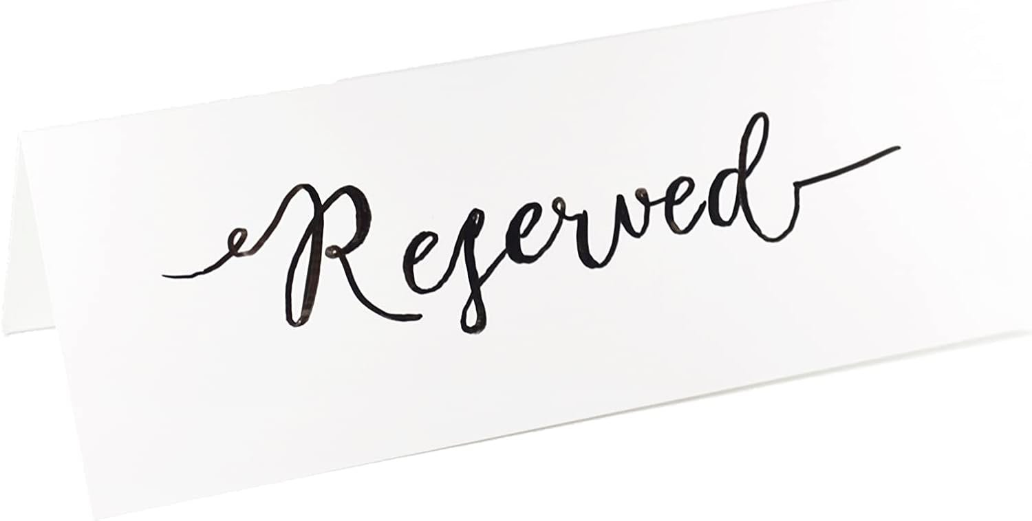 Dry Erase Name Tent Table Cards 21.6 cm x 7.6 cm (30 Pack) Reusable Name Cards, Classroom Name Tags, Wedding Guest Name Tents - Image 4