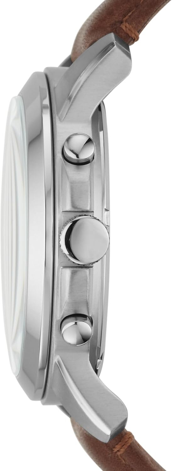 Fossil Men's Grant Quartz Stainless Steel and Leather Chronograph Watch - Image 3