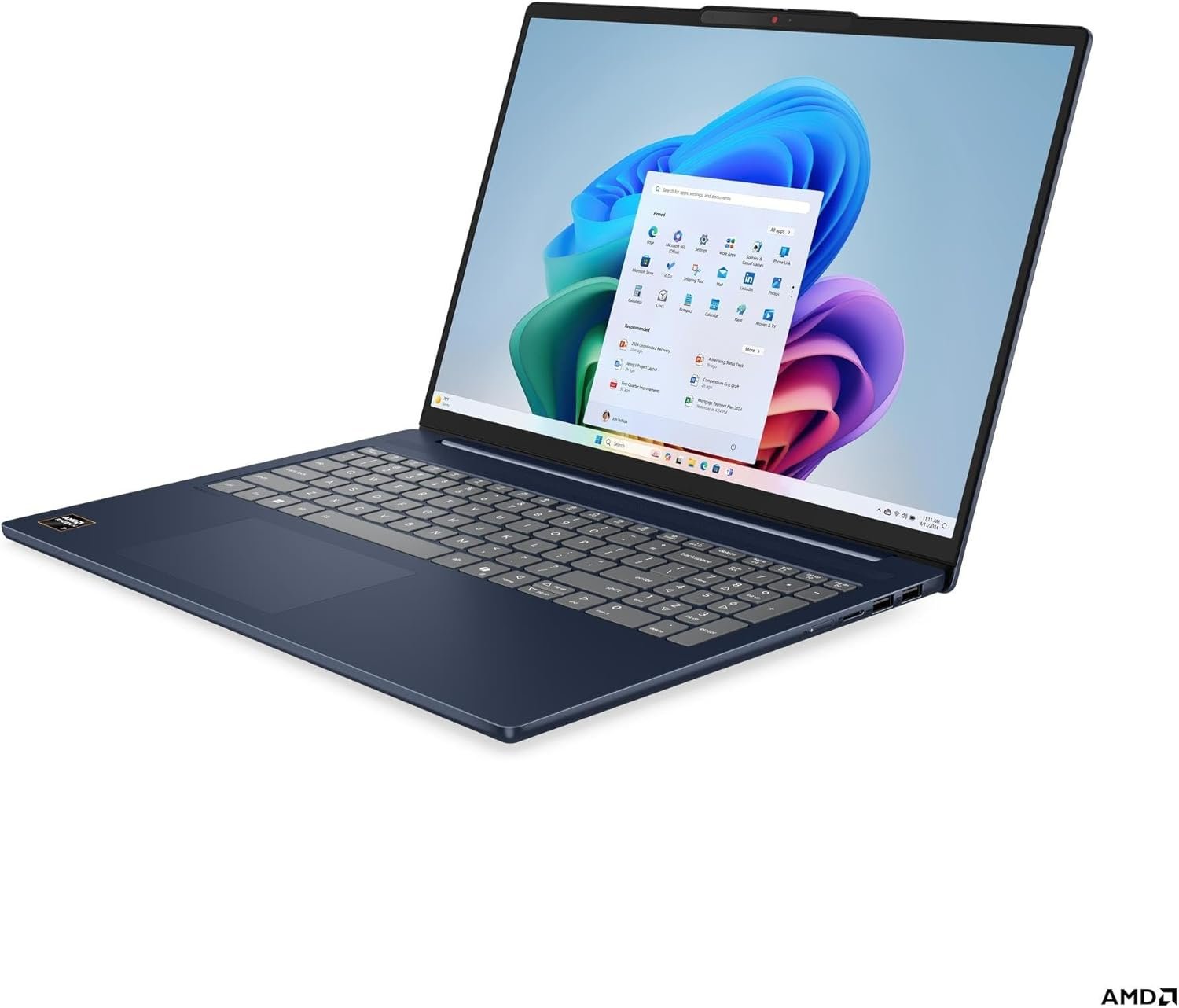 Lenovo 2025 IdeaPad Slim 5 Laptop 16" WUXGA 1920 x 1200 AMD Ryzen AI 7 350 AMD Radeon 860M Graphics 16GB DDR5 512GB SSD Wi-Fi 7 Windows 11 Pro Bluetooth 5.4 Backlit KB 1080p + IR Camera Touchscreen - Image 2