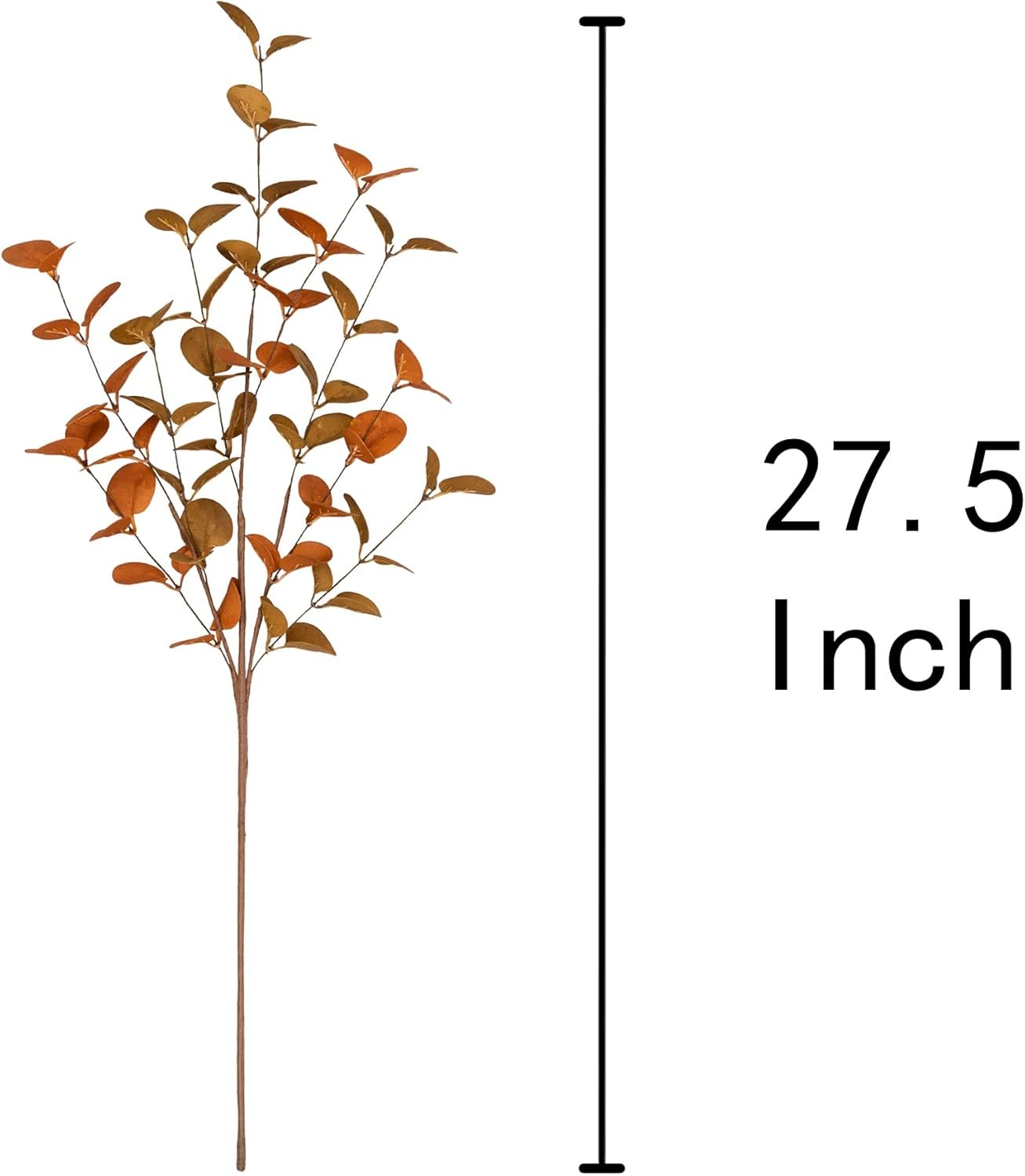 6 Pcs Fall Eucalyptus Leaves Artificial Eucalyptus Stems Fall Leaf Spray Autumn Leaves Fall Decorations for Home Floral Arrangement - Image 2