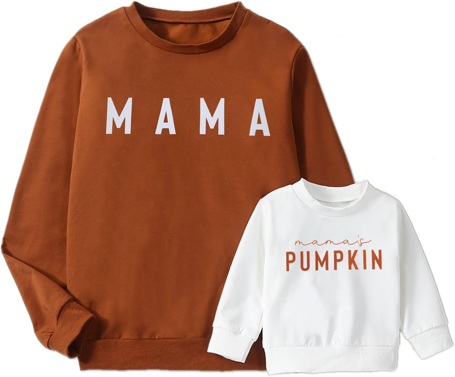 Mommy and Me Matching Outfits Halloween Pumpkin Sweatshirt Thanksgiving Baby Girl Outfit Fall Shirts