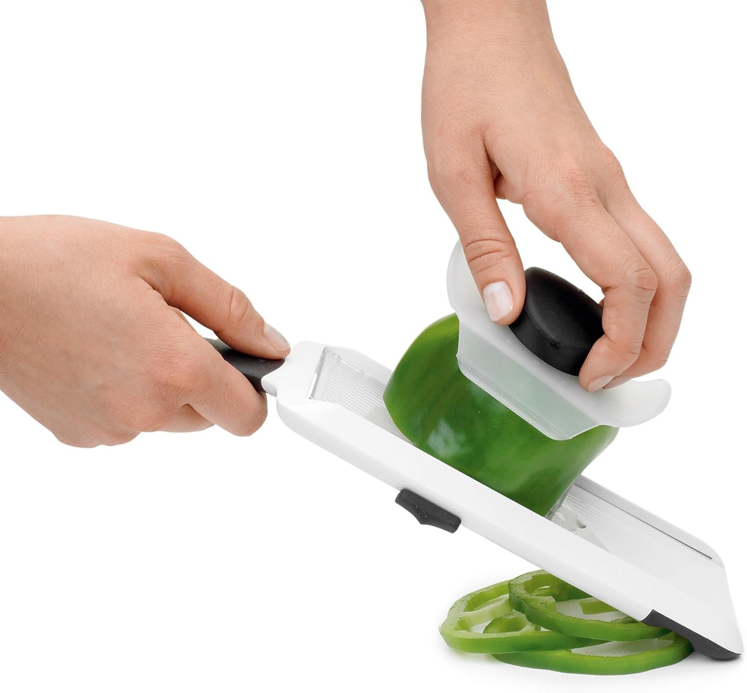 OXO Good Grips Handheld Mandoline Slicer for Kitchen, Adjustable Vegetable Slicer - Image 7
