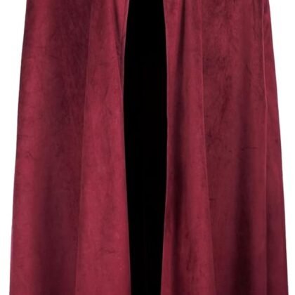 Medieval Cloak with Hood Renaissance Cape for Men and Women Halloween Costume