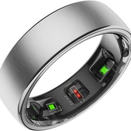 Gen Pro 2 Smart Ring for Men & Women's, Qring with No APP Subscription with Heart Rate, Wireless Chargeing, Sleep Monitoring & Remote Camera Control, Waterproof Ring (Silver, 11)