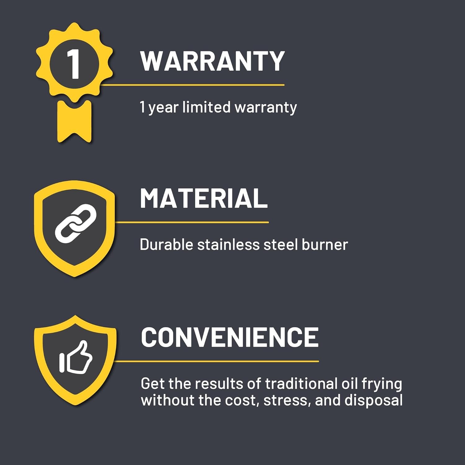 Charbroil® The Big Easy® TRU-Infrared™ Cooking Technology Propane Gas Stainless Steel Oil-Less Turkey Fryer, Black - 17102065 - Image 9