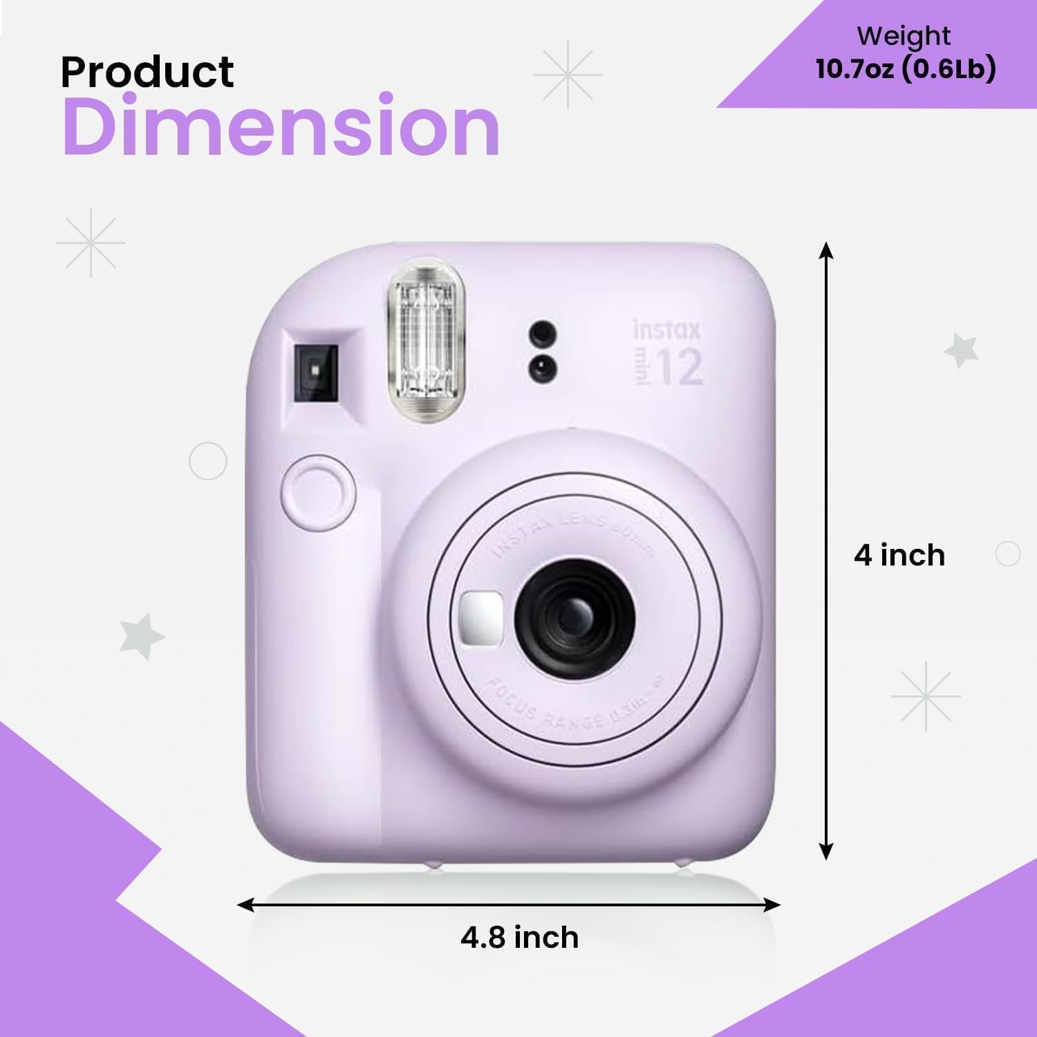 FUJIFILM Instax Mini 12 Holiday Bundle 2025 - Lilac Purple - Image 2