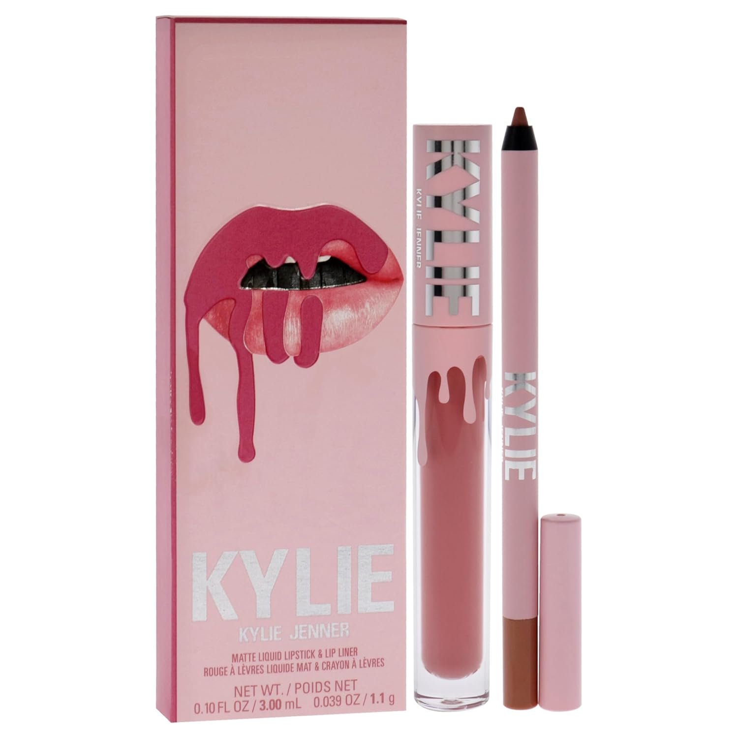 Kylie Cosmetics Matte Lip Kit - 808 Kylie for Women - 2 Pc 0.10oz Matte Liquid Lipstick, 0.03oz Lip Liner - Image 3