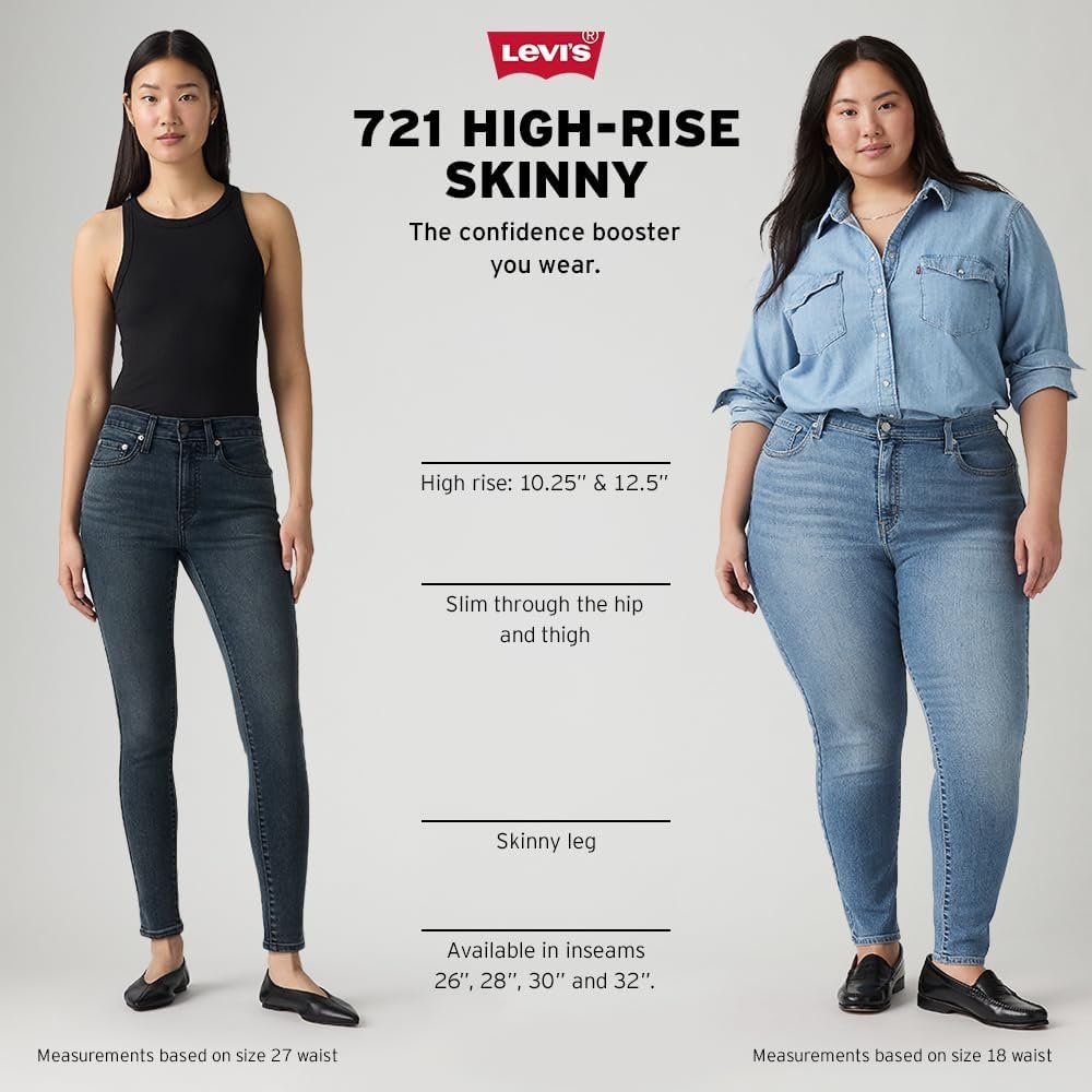 Levi's Women's 721 High Rise Skinny Jeans - Image 5