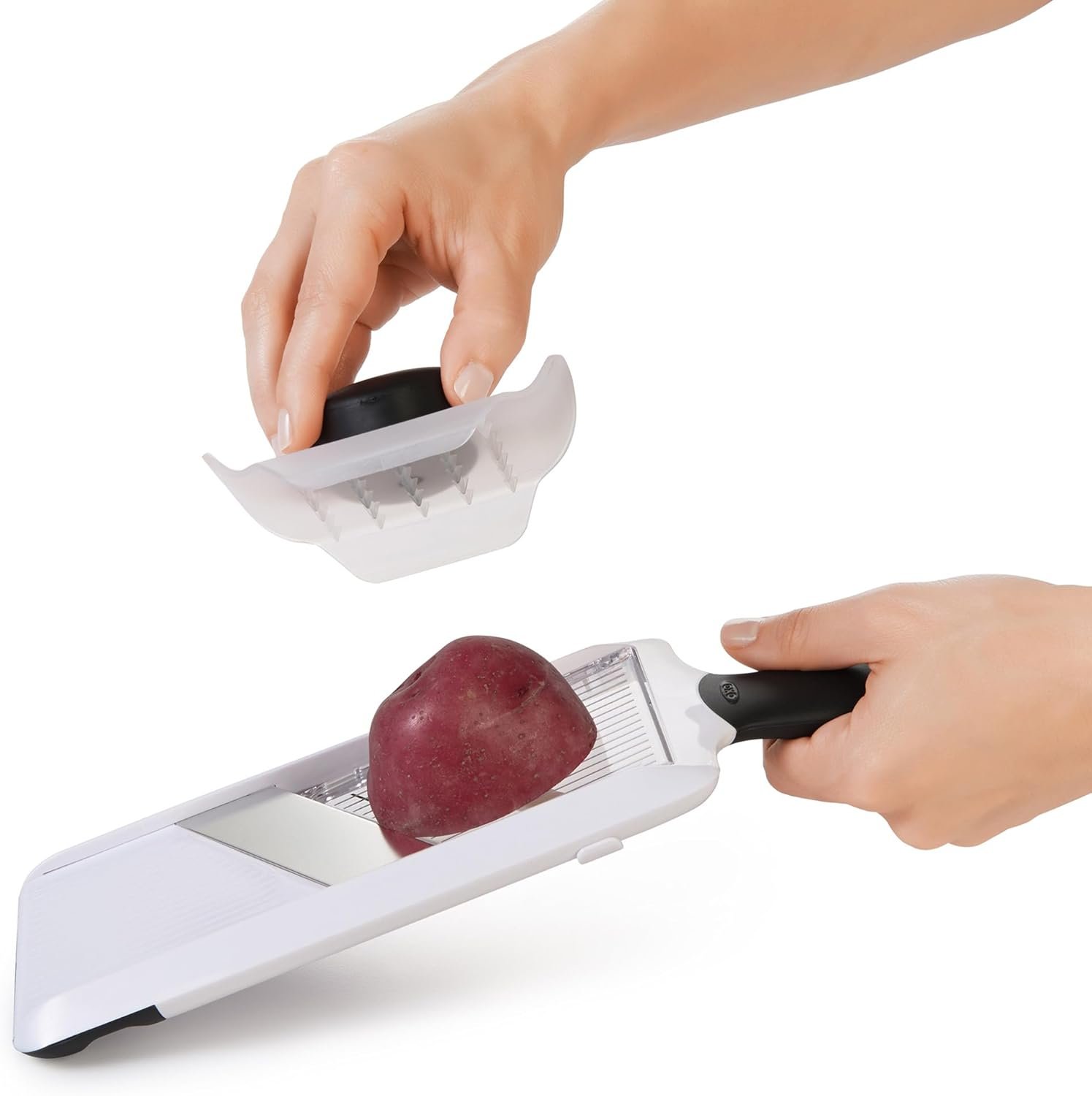 OXO Good Grips Handheld Mandoline Slicer for Kitchen, Adjustable Vegetable Slicer - Image 5