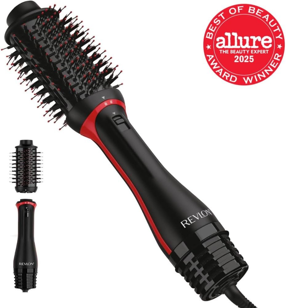 REVLON One Step Volumizer PLUS Hair Dryer and Styler - More Volume, Less Damage, and More Styling Control for Easy and Fast Salon-Style Blowouts, Plus Travel Friendly (Black) - Image 2