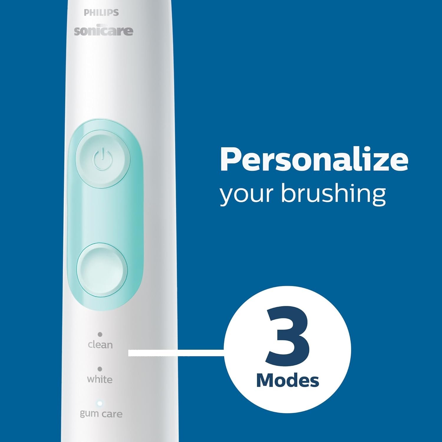 Philips Sonicare Compact Flosser 1000, Blue, ProtectiveClean 5300 Rechargeable Electric Toothbrush and 2PK Compact Nozzle Bundle - Image 4