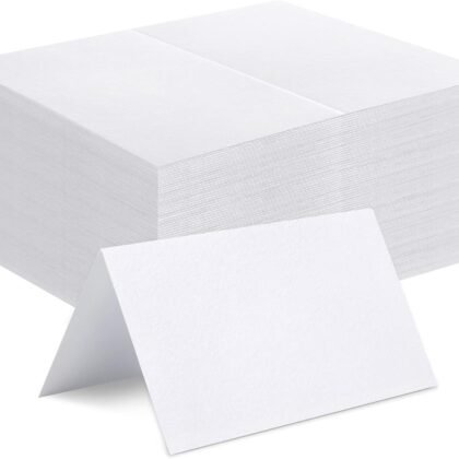 120 Pcs Place Cards, 2x3.5in Blank Fillable Banquet Seat Card for Table Setting, Escort Card, Wedding Place Cards for Wedding, Table, Dinner Parties