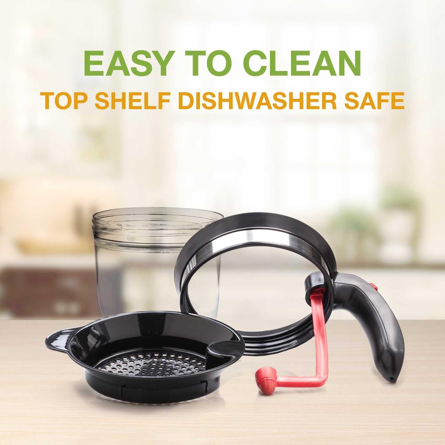 Fat Separator With Bottom Release, 4 Cup Gravy Separator for Cooking with Oil Strainer, Kitchen Gadgets Grease Separator Packaged with a 3-in-1 Multifunctional Peeler (Red) - Image 7