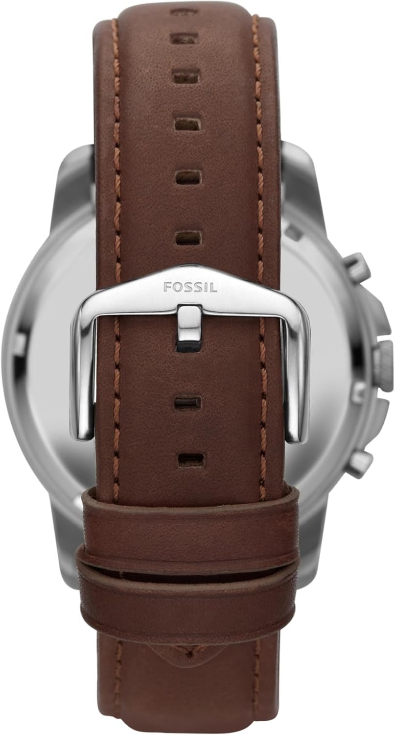 Fossil Men's Grant Quartz Stainless Steel and Leather Chronograph Watch - Image 2