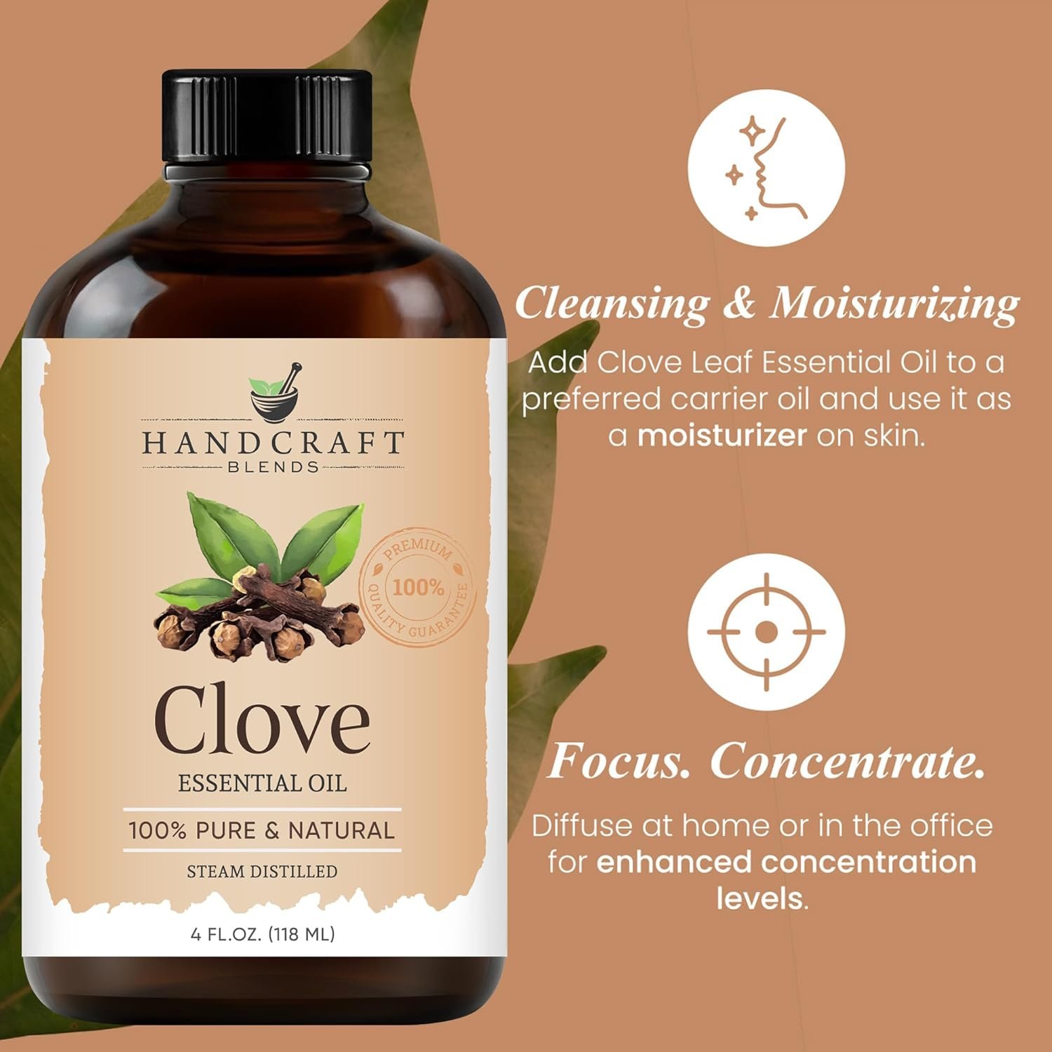 Handcraft Blends Clove Essential Oil – Huge 4 Fl Oz – 100% Pure and Natural – Premium Grade Essential Oil for Diffuser and Aromatherapy, Skin, Massage, Candle and Soap Making Fragrance - Image 5