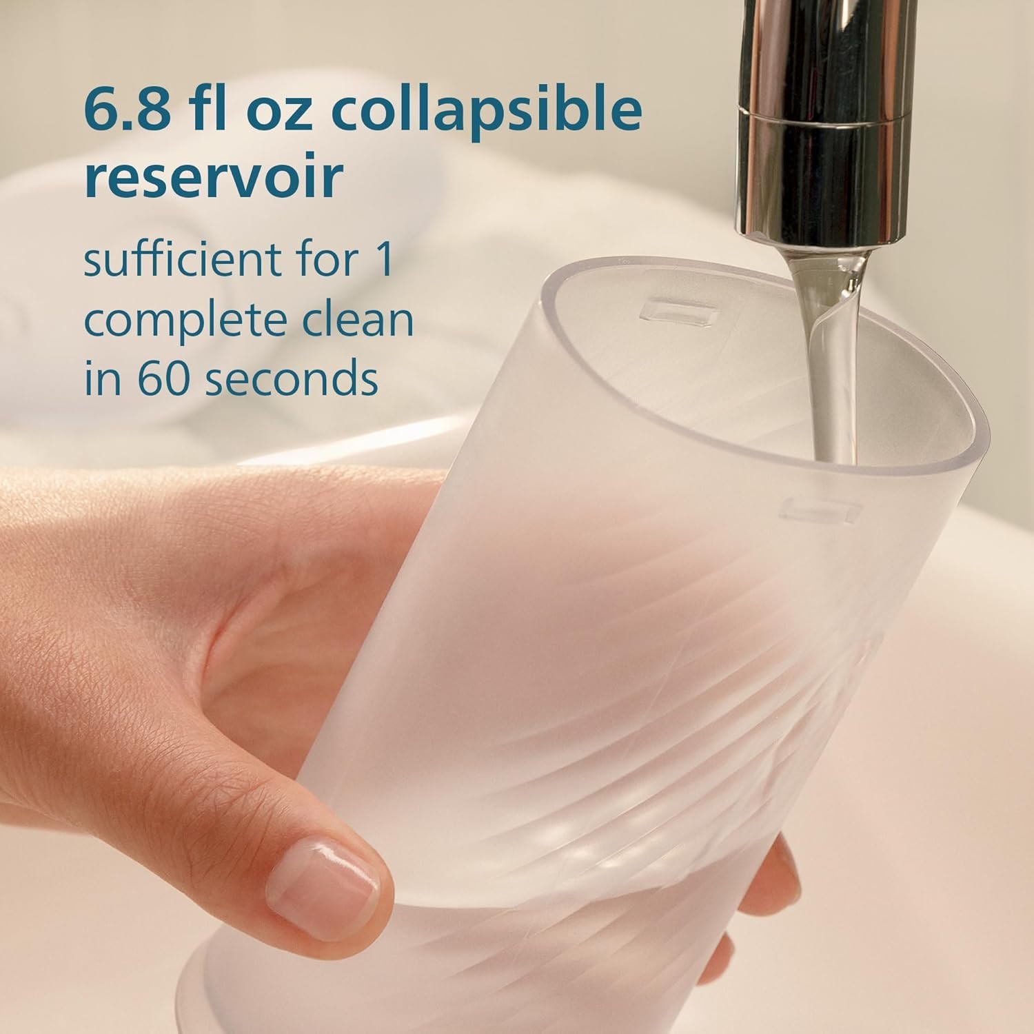 Philips Sonicare Compact Flosser 1000, Blue, ProtectiveClean 5300 Rechargeable Electric Toothbrush and 2PK Compact Nozzle Bundle - Image 9