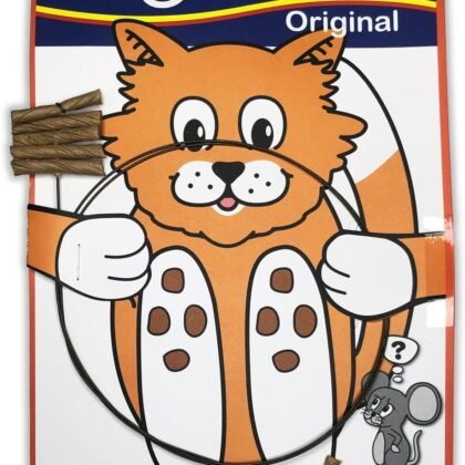 Cat Dancer Interactive Cat Toy - Fun and Fitness for Your Furry Friend - Engaging Paper Roll Attached with 30 Inches Flexible Spring Steel Wire for Playful Cats – 2 Pack