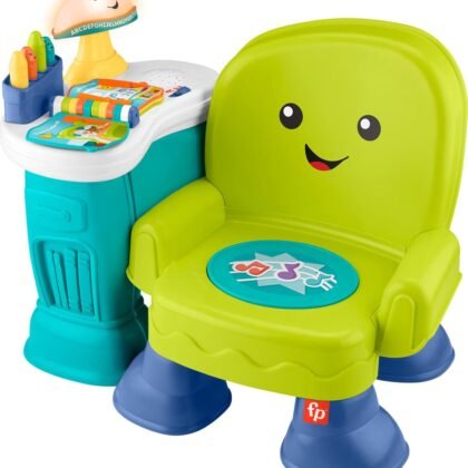 Fisher-Price Toddler Toy Laugh & Learn Song & Story Learning Chair with Music Lights & Activities for Kids Ages 1+ Years (Amazon Exclusive)