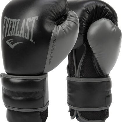 Everlast Powerlock 2 Hook & Loop Boxing Gloves | Fight Training Gloves | Hook and Loop with Durable Hand & Wrist Support | Heavy Bag & Fitness Training