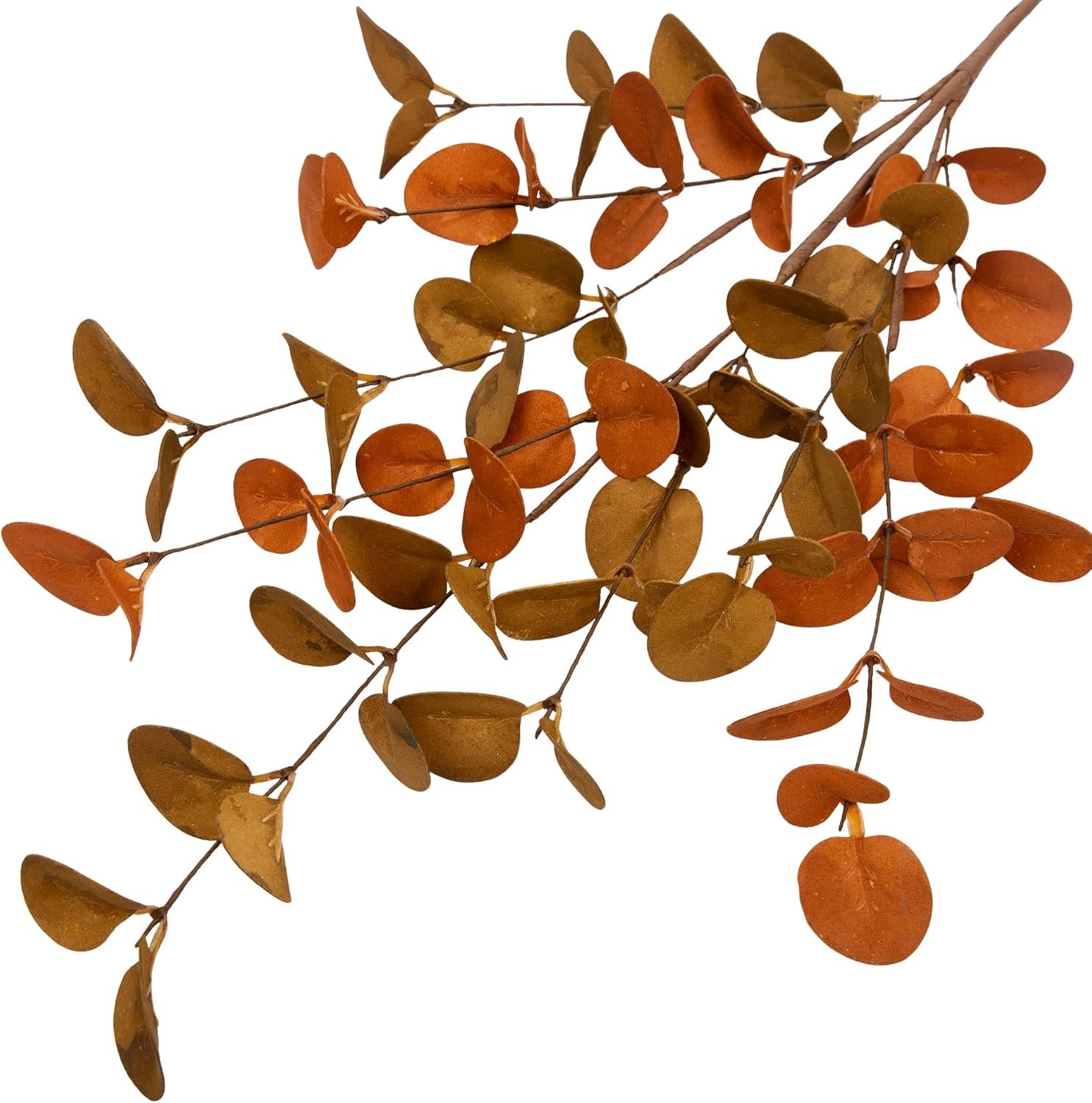 6 Pcs Fall Eucalyptus Leaves Artificial Eucalyptus Stems Fall Leaf Spray Autumn Leaves Fall Decorations for Home Floral Arrangement - Image 3