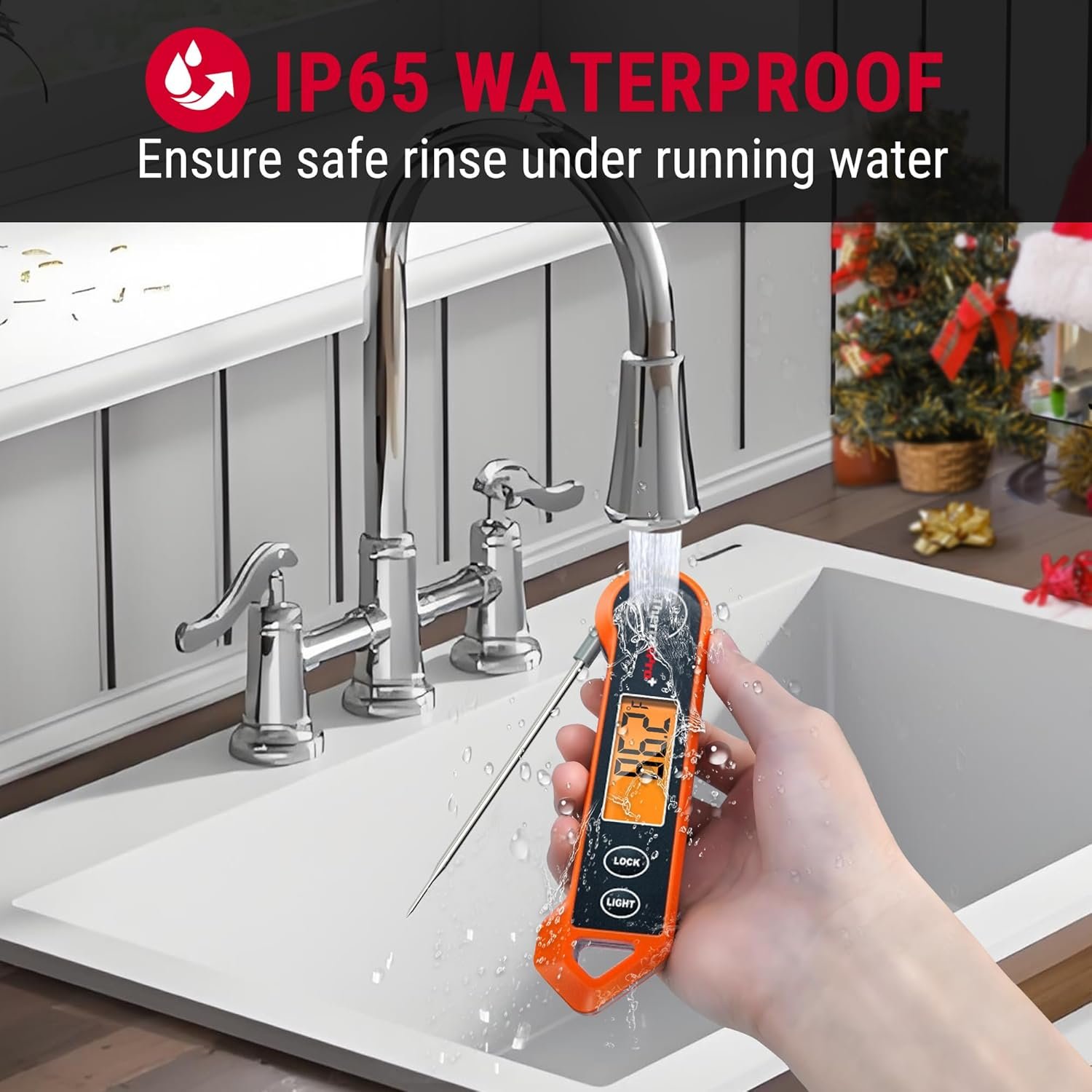 ThermoPro TP19H Digital Meat Thermometer for Cooking with Ambidextrous Backlit and Motion Sensing Kitchen Cooking Food Thermometer for BBQ Grill Smoker Oil Fry Candy Instant Read Thermometer - Image 4