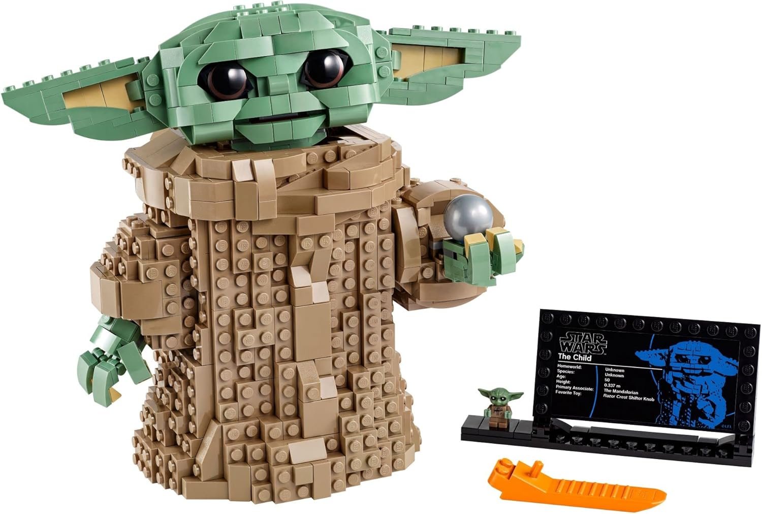 LEGO Star Wars: The Mandalorian Series The Child 75318 - Baby Yoda Grogu Figure, Building Toy, Collectible Room Decoration for Boys and Girls, Teens, with Minifigure and Nameplate, Gift Idea - Image 2