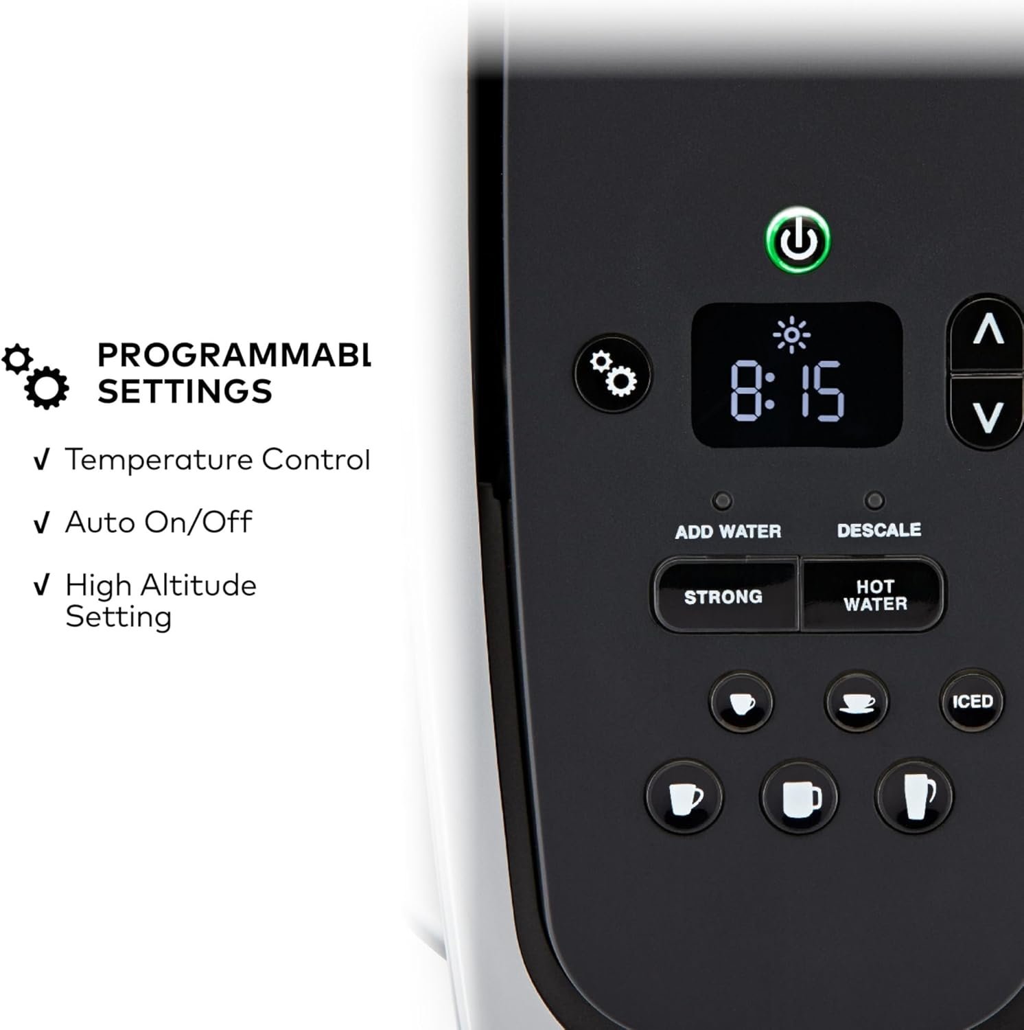 Keurig K-Elite Single Serve K-Cup Pod Coffee Maker, with Strength and Temperature Control, Iced Coffee Capability, 8 to 12oz Brew Size, Programmable, Brushed Slate - Image 4