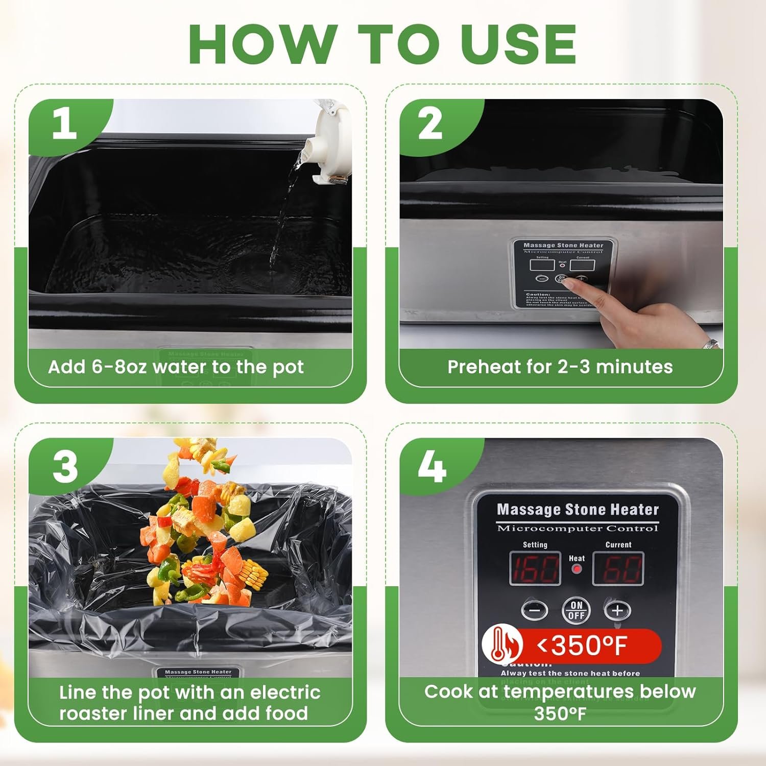 CAREGY Electric Roaster Liners 34 x 18 Inch 10 Counts Disposable Roaster Liners Fits 16, 18, 22 Quarts Roasters, Roasting Oven Liners Cooking Bags for Immediate Cleanup - Image 9