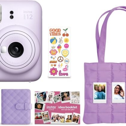 FUJIFILM Instax Mini 12 Holiday Bundle 2025 - Lilac Purple