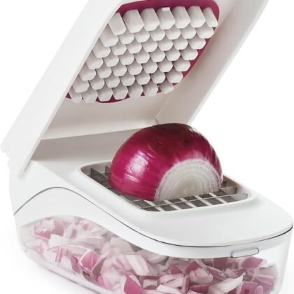 OXO Good Grips Vegetable and Onion Chopper with Easy Pour Opening White