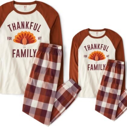 The Children’s Place Family Matching, Christmas and Holiday Pajama Sets, Cotton