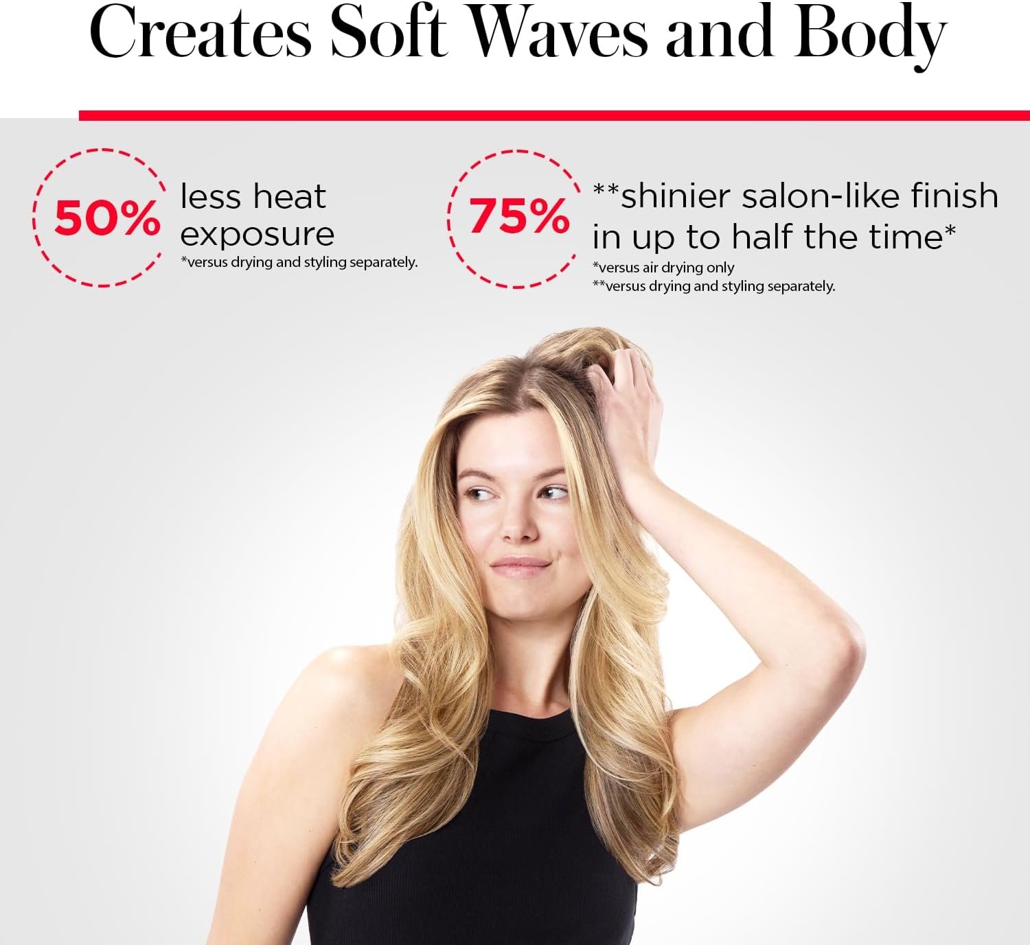 REVLON One Step Volumizer PLUS Hair Dryer and Styler - More Volume, Less Damage, and More Styling Control for Easy and Fast Salon-Style Blowouts, Plus Travel Friendly (Black) - Image 6