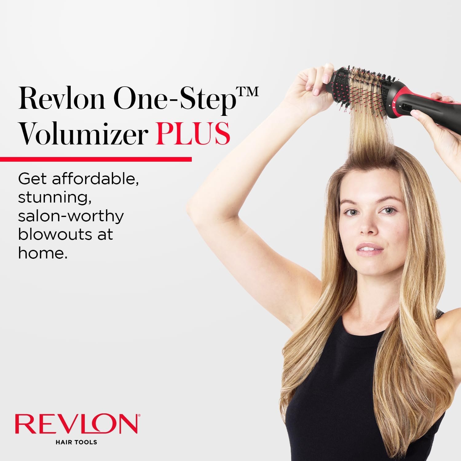 REVLON One Step Volumizer PLUS Hair Dryer and Styler - More Volume, Less Damage, and More Styling Control for Easy and Fast Salon-Style Blowouts, Plus Travel Friendly (Black) - Image 4