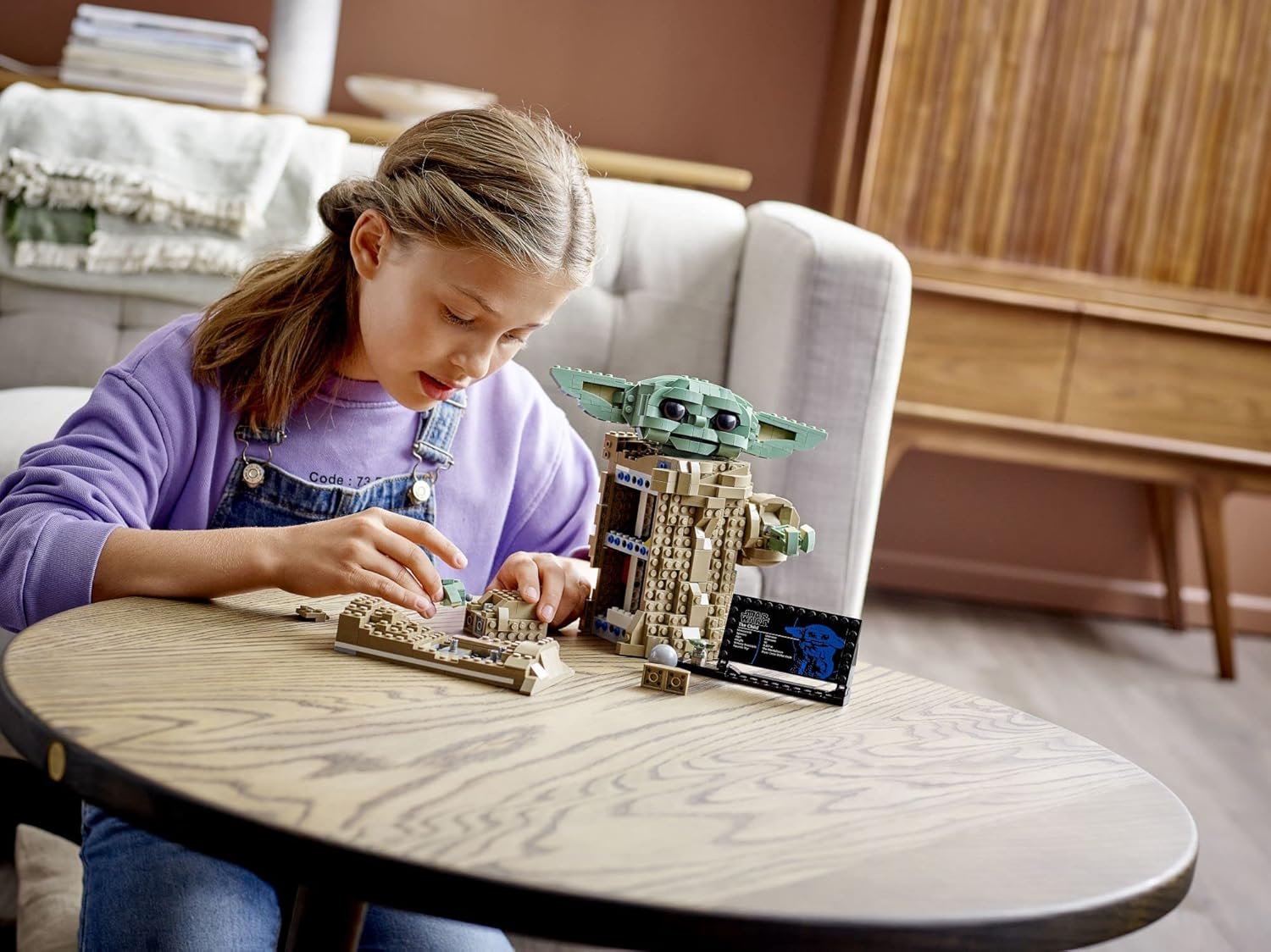 LEGO Star Wars: The Mandalorian Series The Child 75318 - Baby Yoda Grogu Figure, Building Toy, Collectible Room Decoration for Boys and Girls, Teens, with Minifigure and Nameplate, Gift Idea - Image 5