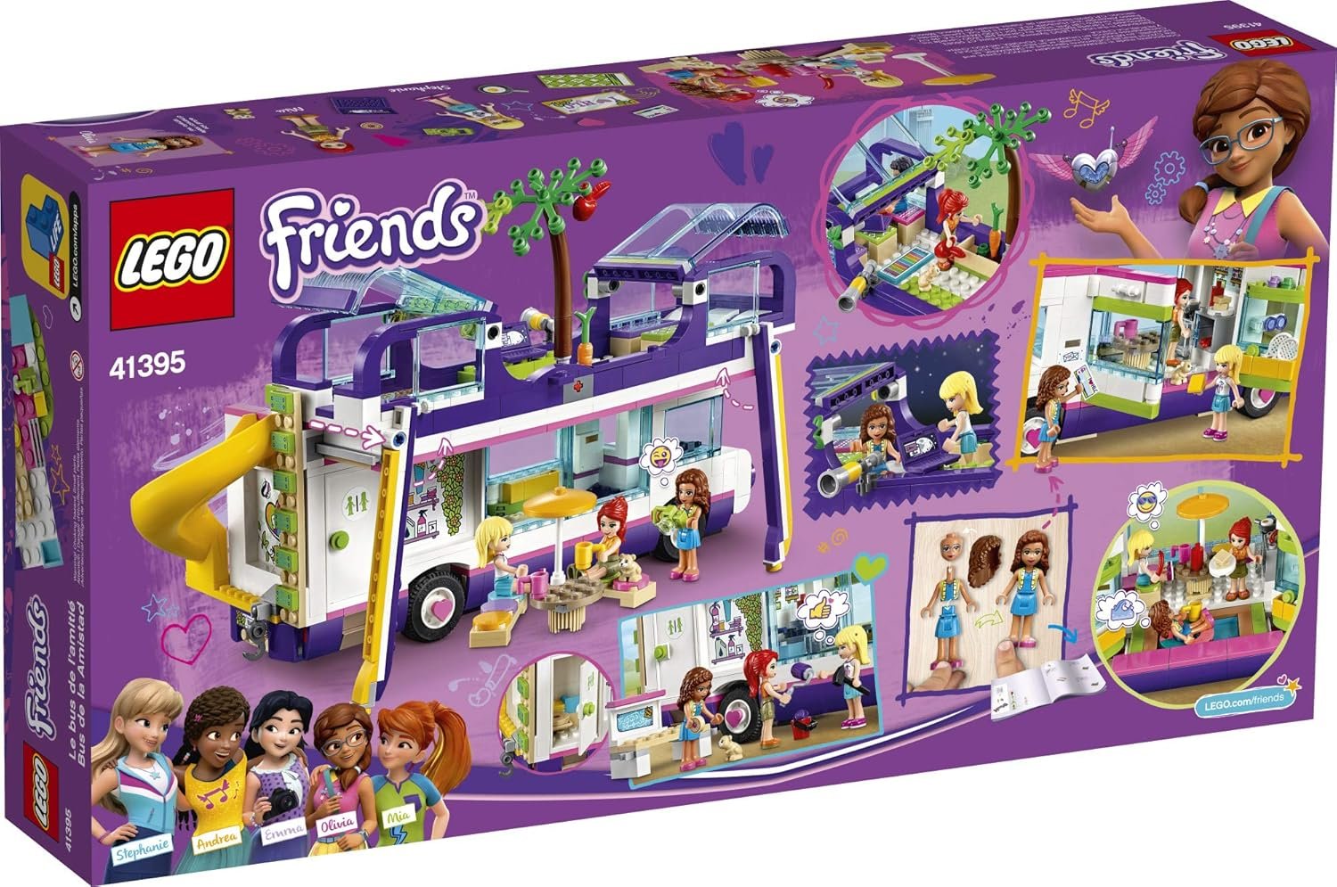 LEGO Friends Friendship Bus 41395 Heartlake City Toy Playset Building Kit Promotes Hours of Creative Play, New 2020 (778 Pieces) - Image 5
