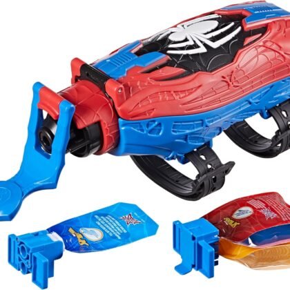 Marvel Spider-Man Real Webs Ultimate Web Blaster, 2-in-1 Blaster, Role Play Toy, Spider-Man Costume, Spider-Man Toys for Kids 5 and Up