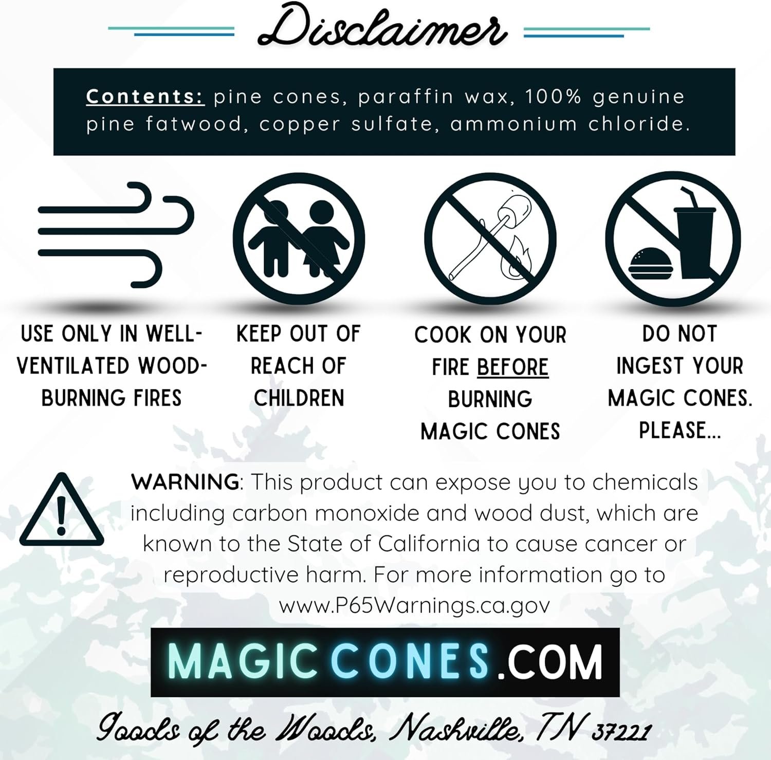 Magic Cones The Weekender Bundle-30 Color-Changing Pine Cones & Fatwood Firestarter Sticks – Perfect for Family Campfires, Bonfires, and Backyard Gatherings – USA-Made, and Fun Fire Enhancer Set (1) - Image 7