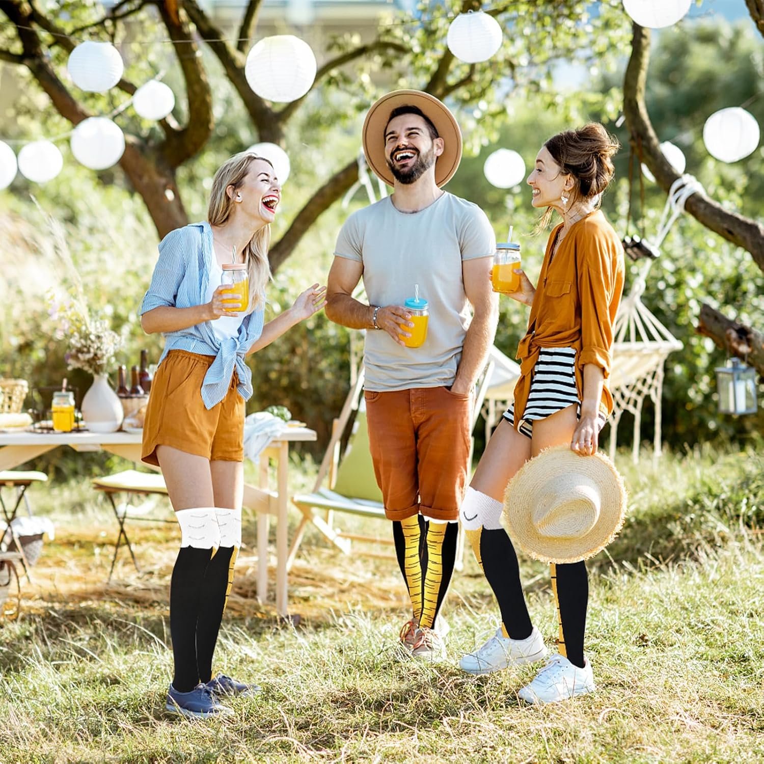 Funny Chicken Legs Socks,Novelty Knee-High Turkey Socks,3D Animal Paw Sock Funny Gifts for Thanksgiving,Christmas - Image 7