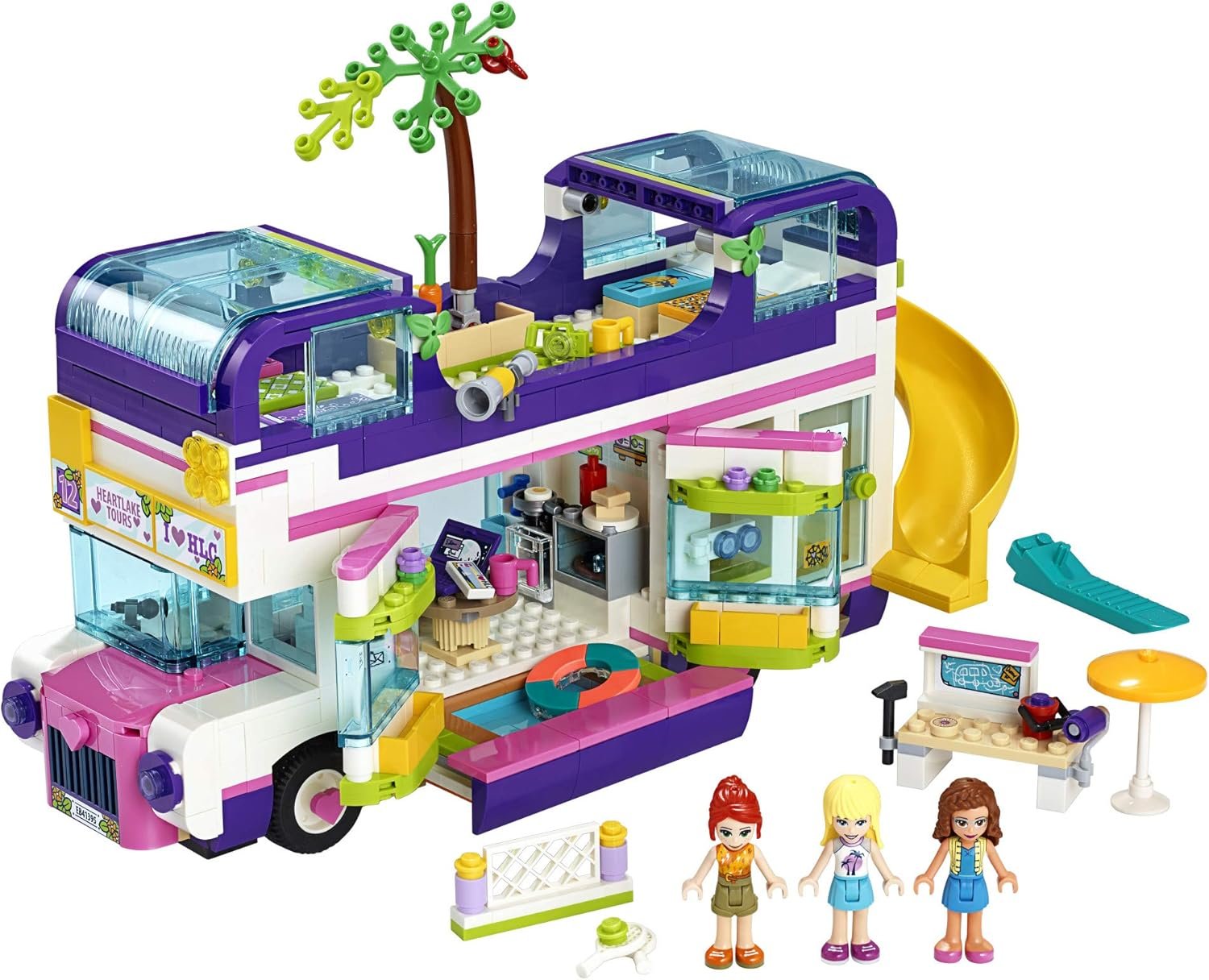 LEGO Friends Friendship Bus 41395 Heartlake City Toy Playset Building Kit Promotes Hours of Creative Play, New 2020 (778 Pieces) - Image 2