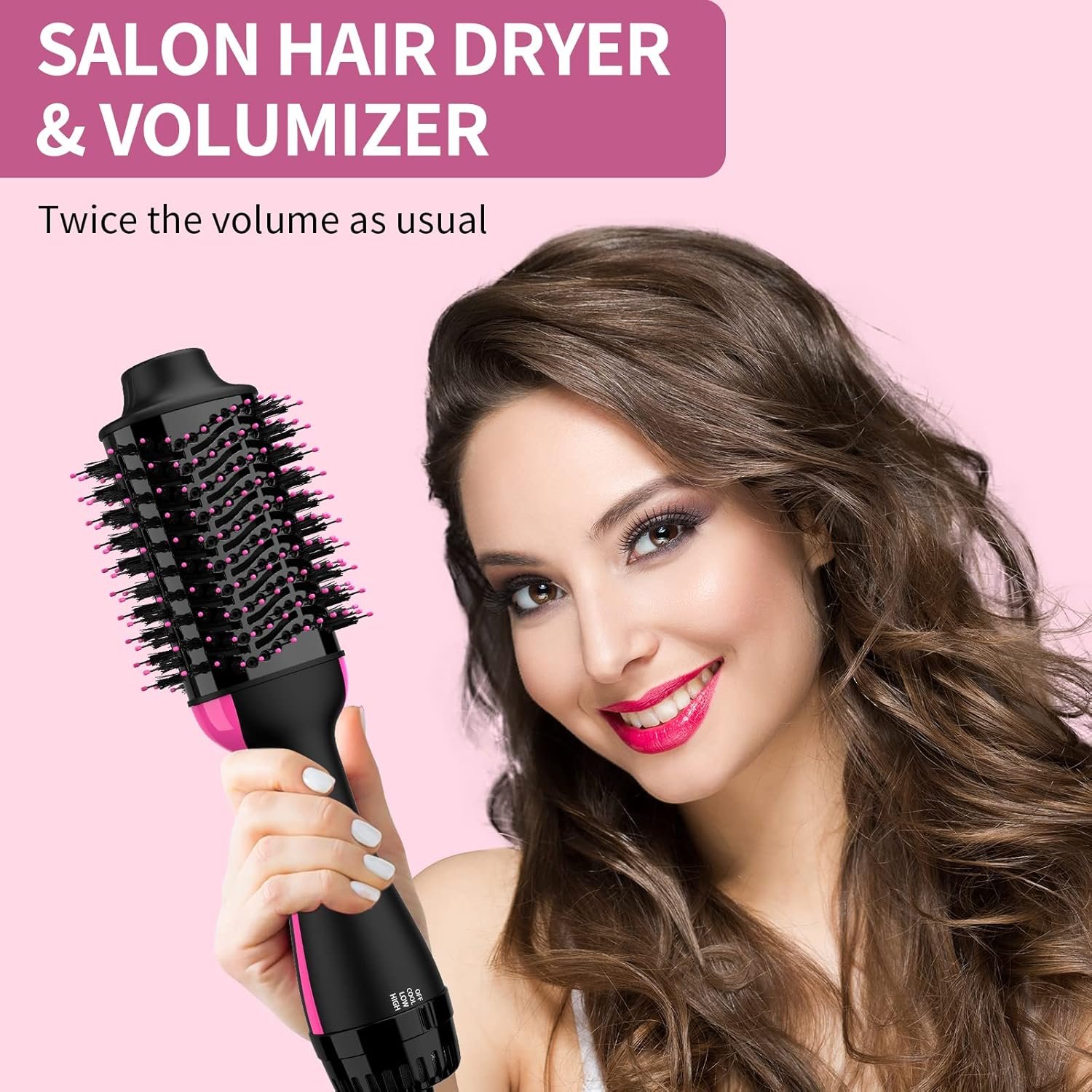 Hair Dryer Brush Blow Dryer in One, Upgraded 4 in 1 Hair Dryer and Styler Volumizer with Negative Ion Anti-frizz Ceramic Titanium Barrel Hot Air Hair Straightener Brush - Image 7